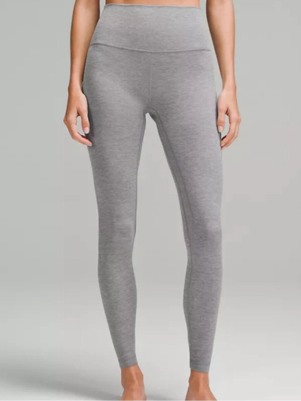 Lululemon Align high rise 28” legging soft Heathered grey Nulu fabric size 4